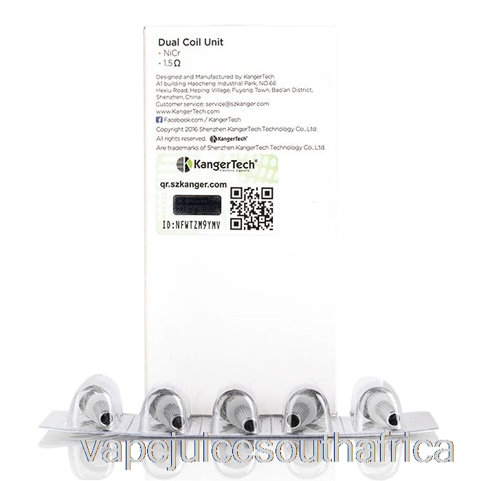 Vape Juice South Africa Kanger Dual Unit Replacement Coils 1.5Ohm Coils